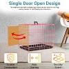 FDW 18-48in Dog Crates for Dogs Folding Mental Wire Crates Dog Kennels Pet Crate with Removable Tray and Handle - 4 of 4