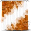 LunaLulinlk Orange and Gold Marble Shower Curtain - 4 of 4