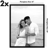 Americanflat 16x20 Picture Frame with Polished Plexiglass - Set of 2 - Streamline Collection - Thin Border Picture Frame for Wall Display - Black - 2 of 4