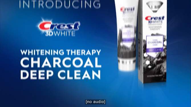 Crest 3D Whitening Therapy Charcoal Deep Clean Toothpaste - 4.6oz/2pk, 2 of 8, play video