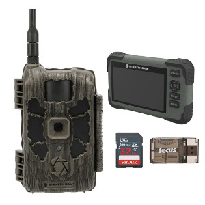Stealth Cam 40MP Deceptor Max Cellular Trail Camera with Card Viewer 32GB Memory Cards and Card Reader - 1 of 4