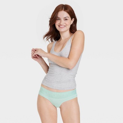 Women's Cotton Stretch Hi-cut Cheeky Underwear - Auden™ Gray Xs : Target