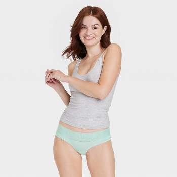 Women's Cotton Cheeky Underwear with Lace Waistband - Auden™
