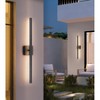 LLHZSY 31 7/10" Modern Outdoor Wall Light Fixtures LED Sconce for Post Exterior Barn Deck House Porch Yard Patio - 2 of 4