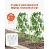 VEVOR Cucumber Trellis for Climbing Plants, 39" x 32" Foldable Cucumber Trellis Set with Twist Ties, Metal Garden Trellis for Raised Bed - 4 of 4