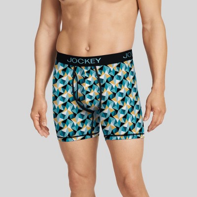 Jockey Generation™ Men's Microfiber Boxers 3pk - Gray/navy Blue/red M :  Target