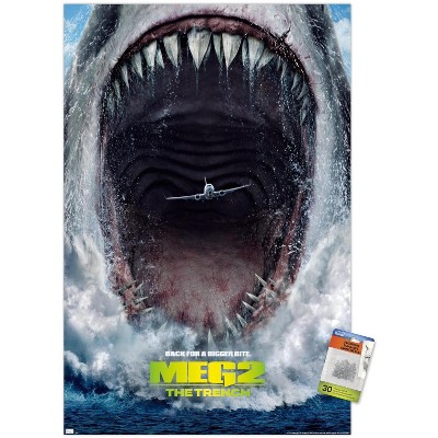 Trends International Meg 2: The Trench - One Sheet Framed Wall Poster ...