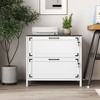 Rbied Wood File Cabinet Storage Cabinet with Lock and 2 Drawers for Home Office Bedroom - 3 of 4