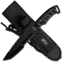MTech USA Xtreme Tactical Reverse Saw Tanto Fixed Blade Knife MX-8062BK