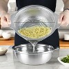 Colander Bowl Set with Microporous for Washing Rice, Pasta, Spaghetti, Fruits, Dishwasher Safe(2PC) - 2 of 4