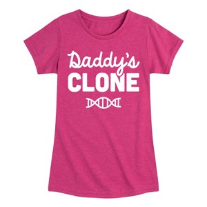 Girls' - Instant Message - Daddy's Clone Fitted Short Sleeve Graphic T-Shirt - 1 of 4
