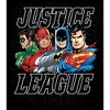 The Justice League Four Superheroes Black Graphic Tee Toddler Boy to Youth Boy - 2 of 3