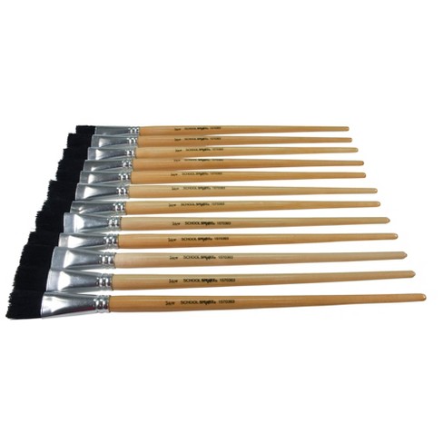 Brusarth Artist Paint Brush Set of 14 - 14, Black and Brown