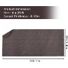 6x23 FT Stripe Brown Boat Marine Carpet, Waterproof, Indoor/Outdoor, TPR Non-Slip Backing, for Patio Deck, Outdoor Use, Camping. - 2 of 4