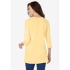 Woman Within Plus Size Perfect Three-Quarter Sleeve Crewneck Tunic - 3 of 4