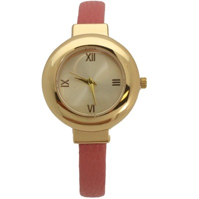 OLIVIA PRATT PETITE GOLD TONE BANGLE WATCH