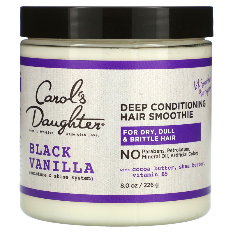 Carol's Daughter Black Vanilla, Moisture & Shine System, Deep Conditioning Hair Smoothie, For Dry, Dull & Brittle Hair , 8 oz (226 g), 1 of 4
