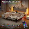 homfan Bed Frame with Storage Headboard, Platform Bed Frame, No Spring Box Need, Easy Assembly - 4 of 4