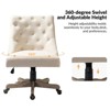 Estelle Velvet Task Chair Upholster Office Chair Swivel Home Desk Chair | Karat Home - 3 of 4