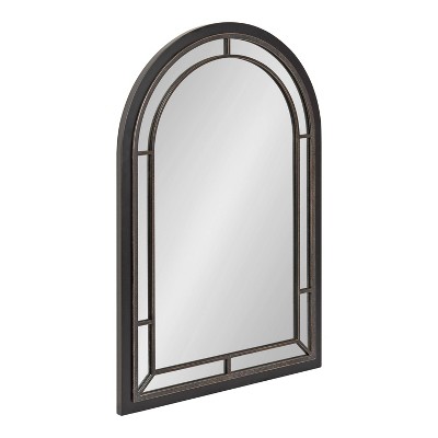 24" x 36" Audubon Arch Wall Mirror Black - Kate & Laurel All Things Decor