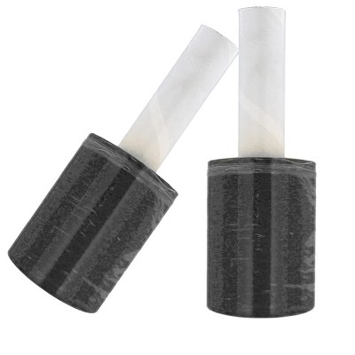 PSBM 12 Rolls 5" x 1000 Ft. Opaque Black Mini Extended Core Pallet Stretch Wrap 80 Ga