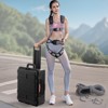 VEVOR Weatherproof Hard Case, Heavy Duty Protective Dry Box Case with Pre-Cut Foam, Wheels & Retractable Pull Handles for Travel, Hunt, Black - 2 of 4