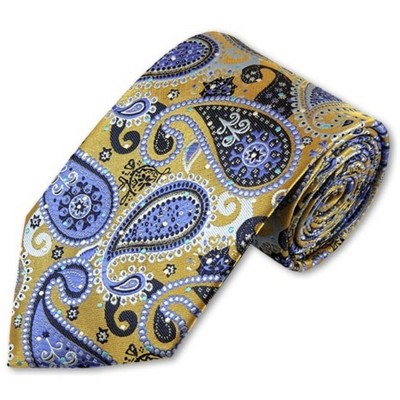 Men's Paisley 3.35 Inch Wide And 58 Inch Long Woven Neckties