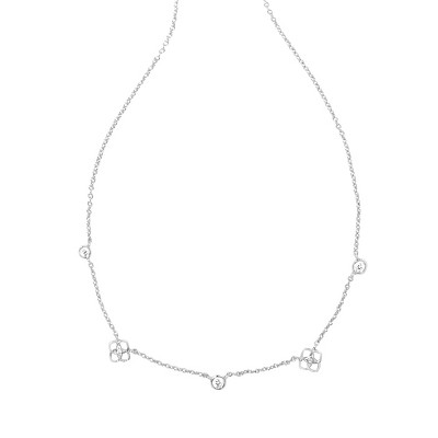 2024 KENDRA SCOTT Emmy earrings & Tess Necklace in Rodhium