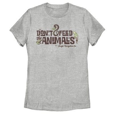 Women's Jungle Cruise Don't Feed The Animals Logo T-Shirt
