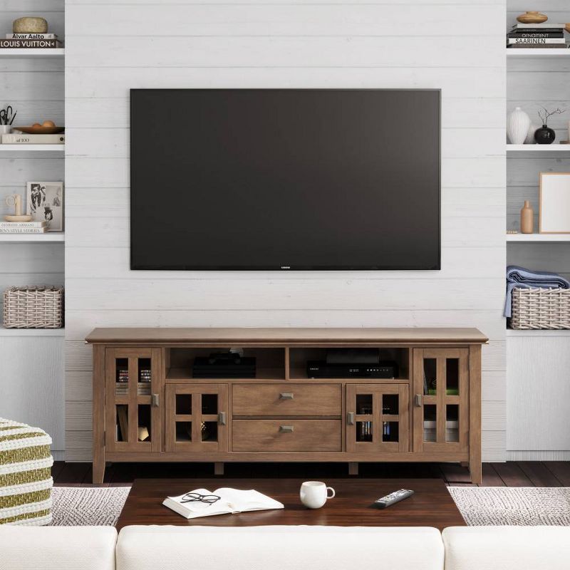 Stratford Solid Wood TV Stand for TVs up to 80" - WyndenHall, 4 of 13