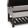 NicBex Rectangular Storage Ottoman Upholstered Foot Stool with Safety Hinge and Large Interior Storage for Family Room, Living Room - 4 of 4