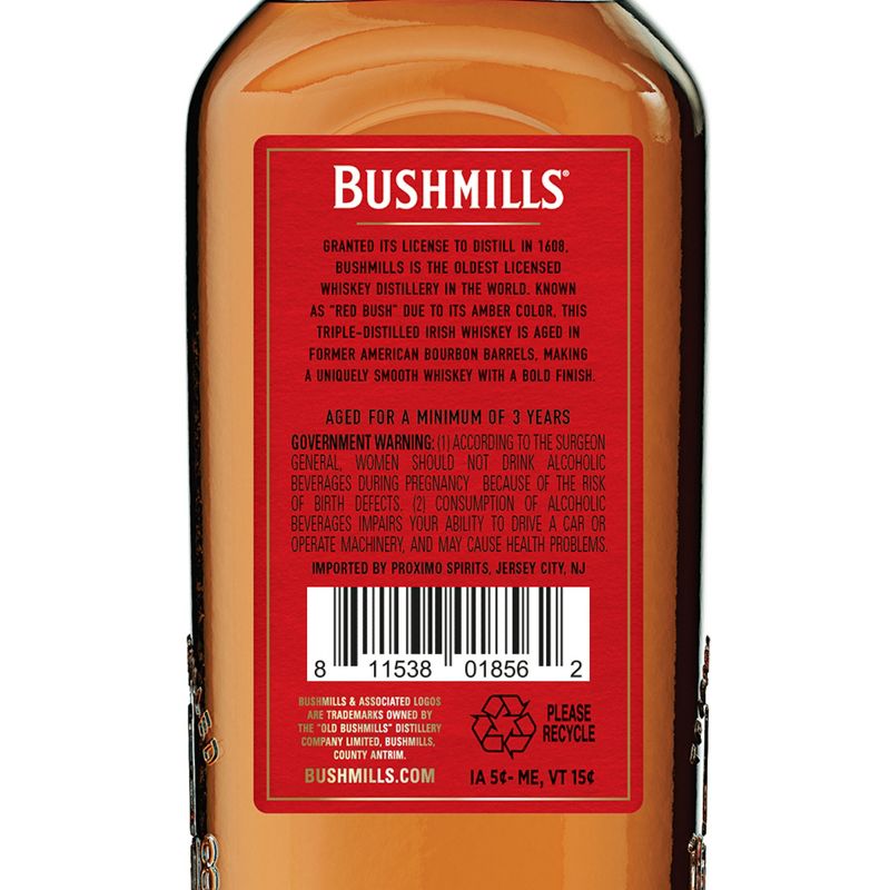 Bushmills Red Irish Whiskey - 750ml Bottle, 4 of 9