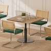 FURNIinspire Dining Chairs Set Of 2 Rattan Dining Chair, Dining Room Chairs, Mid Century Accent Chair Kitchen Chairs, Green, 20.86"*16.92"*32.67" - 2 of 4