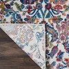 Global Vintage GLB06 Ivory/Blue Area Rug Colorful Vintage Damask By Nourison - 3 of 4