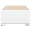 Bed Frame White Faux leather, plywood, engineered wood Twin XL - 4 of 4