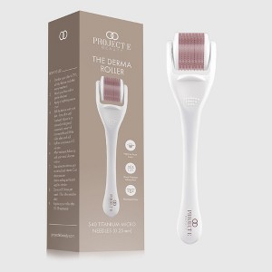 The Derma Roller by Project E Beauty | 540 Titanium Microneedle | 0.25mm Skincare Roller for Hair Growth, Face & Beard | Reduce Scarring & Wrinkles - 1 of 4