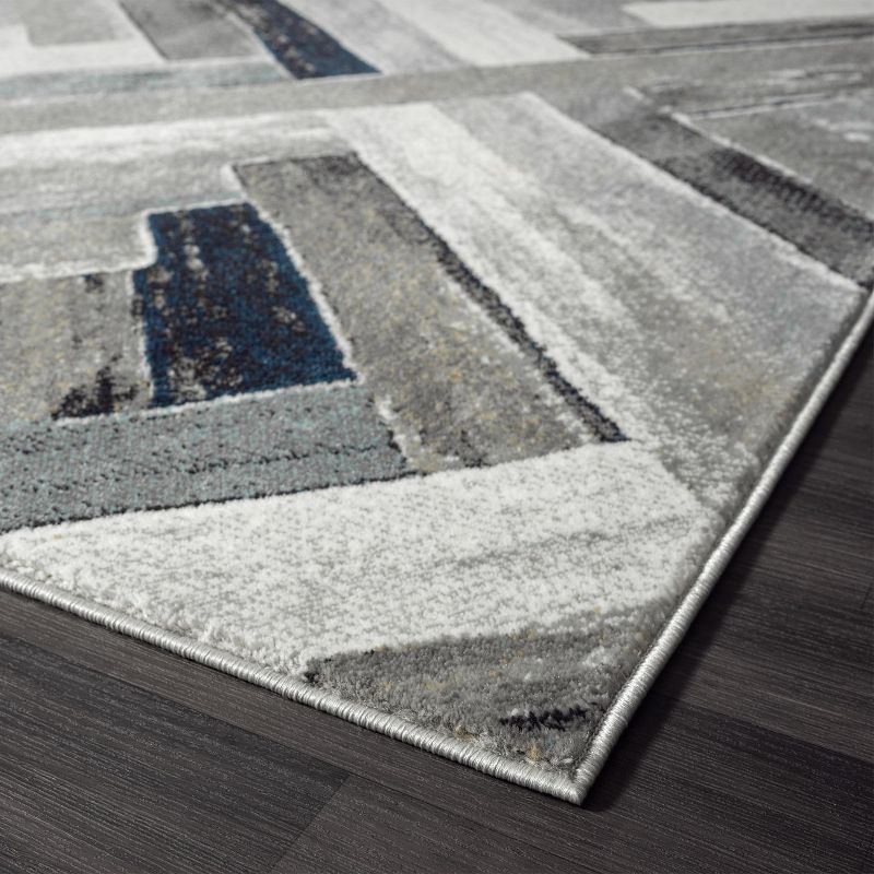 Luxe Weavers Modern Abstract Wood Carpet Geometric Area Rug, 5 of 13