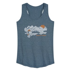 Women's - Peanuts - Take A Hike Graphic Racerback Tank - 1 of 4