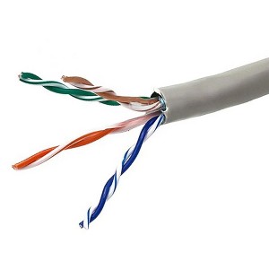 Monoprice Cat5e Ethernet Bulk Cable - 1000 Feet - Gray | Network Internet Cord - Solid, 350Mhz, STP, CM, Pure Bare Copper Wire, 24AWG - 1 of 4