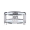 NicBex Coffee Tables for Living Room 19.69" Luxurious Round Coffee Table Gorgeous Golden Metal Coffee Table with Clear Glass, Gold+Black - 4 of 4