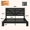 Lyngins Industrial Style Full Size Bed Frame with Headboard, Heavy-Duty Metal Platform Bed Frame, No Box Spring Needed, Large Under Bed Storage - 4 of 4