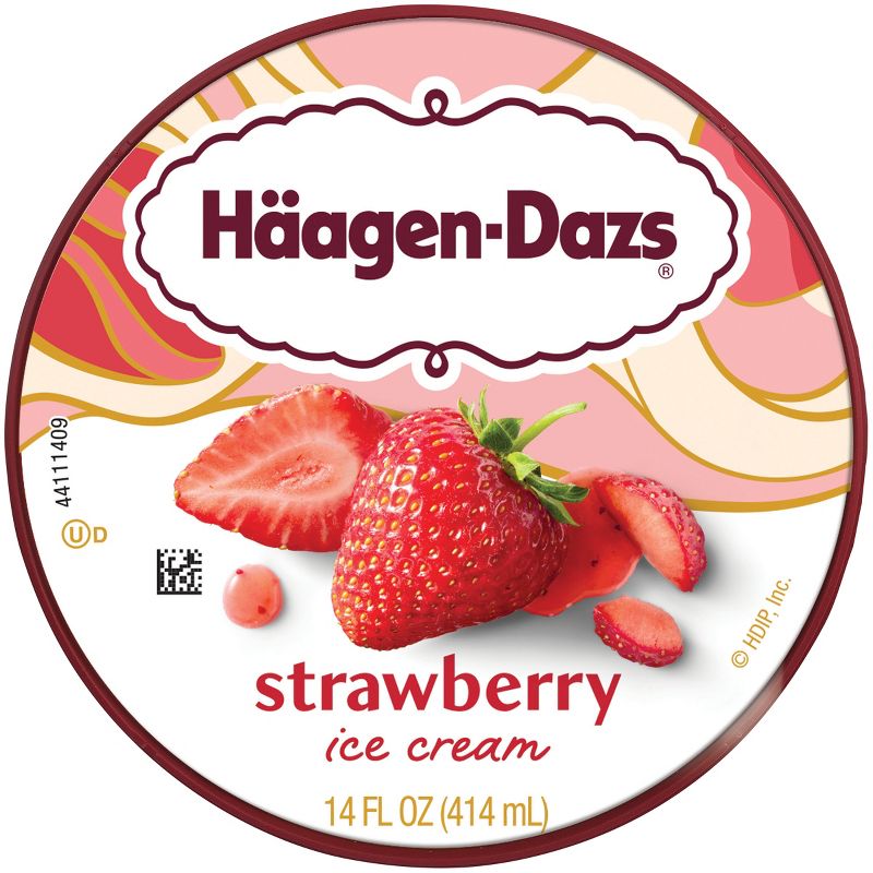 Haagen-Dazs Strawberry Ice Cream - 14oz, 5 of 9