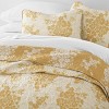 FIONECA Quilt Set- Lightweight - All Season Quilted Coverlet - Distressed Bouquet - 4 of 4