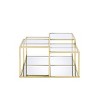 34" Uchenna Coffee Table Clear Glass/Gold Finish - Acme Furniture - 2 of 4