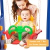 Costway 3 in 1 Junior Children Climber Slide Swing Seat Basketball Hoop Playset - image 3 of 4