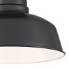 John Timberland Urban Barn Rustic Farmhouse Semi Flush Mount Outdoor Ceiling Light Black Metal 10 1/4" for Post Exterior Barn Deck House Porch Yard - 3 of 4
