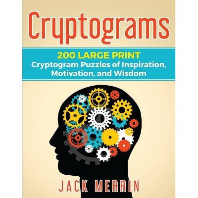 Cryptograms - Large Print by  Jack Merrin (Paperback)