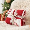 Candy Cane Throw Blanket Red Christmas Blanket, Ultra Soft Cozy Decorative Throw Blanket for Couch, Christmas Gifts - 3 of 4