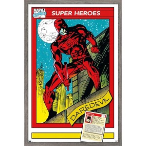 Trends International Marvel Trading Cards - Daredevil Framed Wall Poster Prints - 1 of 4