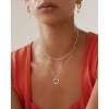 Silver Laytered Necklaces, Stackable Dainty Choker with Circle Bar Pendant Chain Jewelry Set Gift for Women Teens - 4 of 4